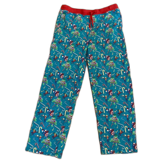 NEW Marvel Disney Cotton Drawstring Christmas Themed Pants with Pockets Size L - Picture 2 of 7